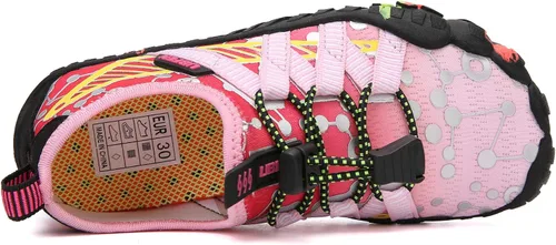Vista 3 de UBFEN - Zapatos para el agua para niños y niñas, acuáticos y livianos, de secado rápido, para ir a la playa, practicar deportes y natación