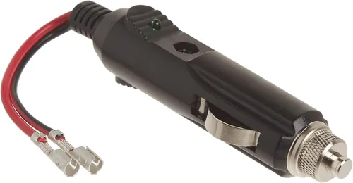 Vista 2 de Encendedor de cigarrillos para auto Finigo, Multi-Enchufe de 3 vías con puerto USB más adaptador de cargador de auto dual USB., Negro