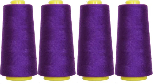 Vista 71 de Threadart Hilo Serger - Costura Poliéster - 2750 Yard Cono 40/2 - Aguamarina Polyester serger thread for overlock sewing, seams and garment