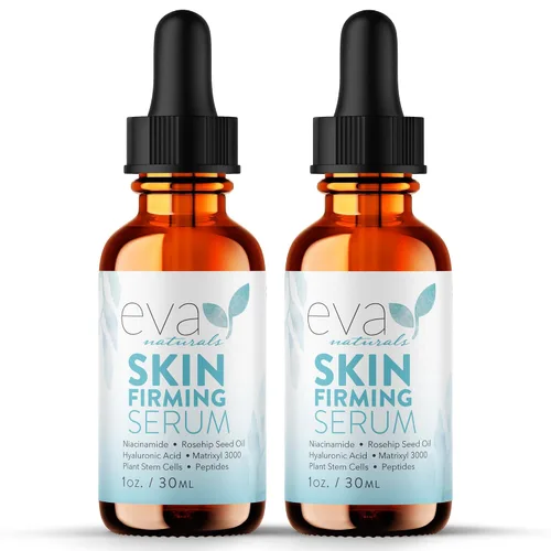 Vista 10 de Eva Naturals Suero reafirmante de la piel de (1 oz), suero de día o noche reafirma instantáneamente la piel suelta y afina las arrugas