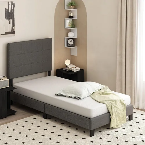 Vista 6 de Furinno Tidur - Colchón de espuma viscoelástica de gel refrescante, 6 pulgadas, tamaño King, color blanco