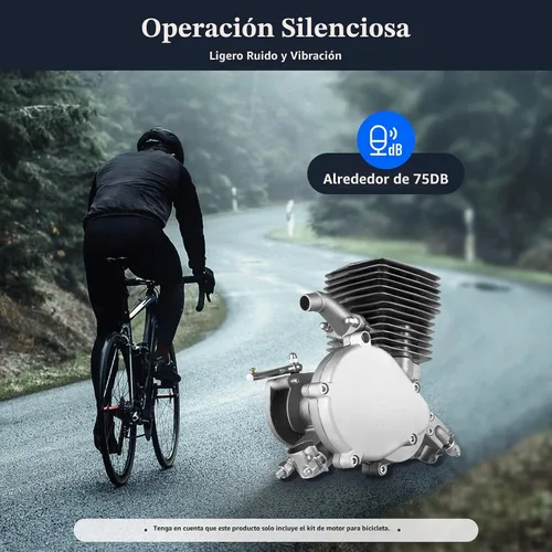 Vista 6 de Kit de motor de bicicleta de 100 cc, kit de motor de bicicleta mejorado de 2 tiempos, kit de motor de bicicleta modificado para bicicletas de 26