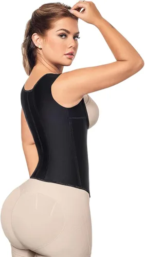 Vista 2 de Forma Tu Cuerpo, Faja Colombiana, Cintura Entrenador Cincher Chaleco Látex Faja Espalda y Control Abdominal