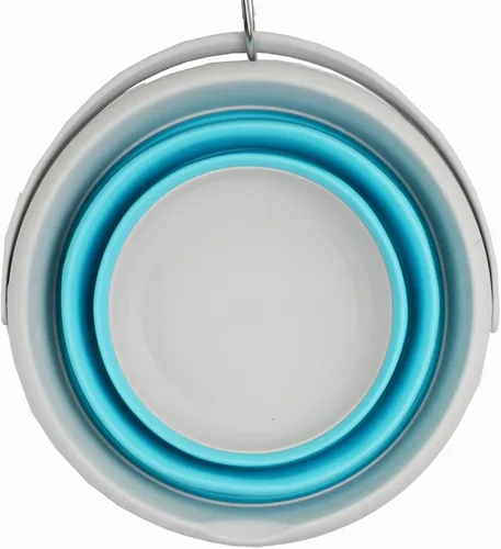 Vista 8 de SAMMART Cubo de plástico plegable de 5.5 L (1.4 galones), bañera redonda plegable, cubo de agua portátil para pesca, maceta de agua para exteriores