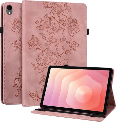 Vista 63 de Funda para Samsung Galaxy Tab S5e 10.5 2019 Modelo SM-T720/T725/T727, funda delgada de piel sintética con soporte multiángulo y soporte