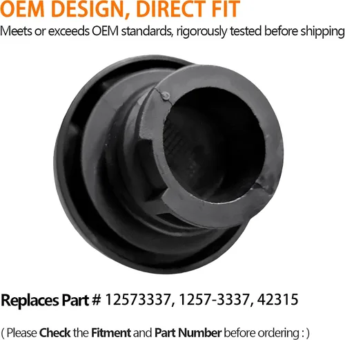 Vista 4 de Tapa de llenado de aceite de motor 5W-30 94-12 compatible con Buick Cadillac Chevrolet GMC OEM# 12573337