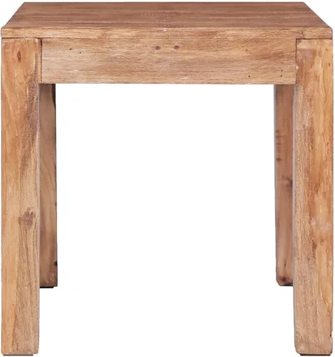 Vista 3 de Coffee Table 20.9"x19.7"x19.7" Solid Mahogany Wood Funky Coffee Table Dining Table End Tables Living Room Mesas De Centro para Sala for Balcony