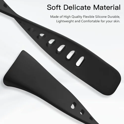Vista 9 de Maledan Compatible con bandas Fitbit Charge 5 para mujeres y hombres, correa delgada transpirable de silicona suave para deportes, accesorios