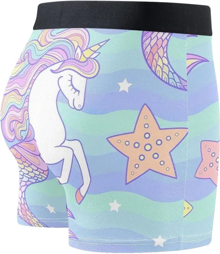 Vista 3 de CHIFIGNO Pink Cute Rabbit Face Trunk Underwear Men, Soft, Breathable Bamboo-Spandex Blend, S