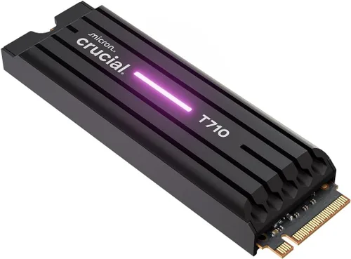 Vista 7 de Crucial T705 PCIe Gen5 NVMe SSD de 1 TB, hasta 13,600 MB/s, TLC NAND, compatible con Intel y Ryzen, para juegos intensivos y almacenamiento de alta