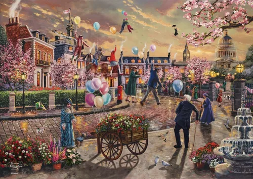 Vista 51 de MIGHTYPRINT Disney – La Bella Durmiente – Princesa Aurora y el Príncipe Felipe – Arte de pared duradero de 24 x 17 pulgadas – No hecho de papel