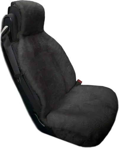 Vista 5 de Eurow funda para asiento de cuero genuino de oveja australiana, sin bordes - color champaña
