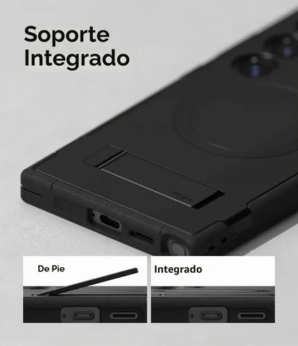 Vista 7 de Ringke Funda para Samsung Galaxy S24 Ultra [todo negro]