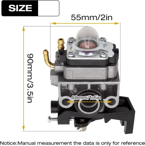 Vista 2 de Saihisday Carburador GX35 GX25 16100-Z0H-825 Repuesto para Honda GX25 GX25N GX25NT recortadora de cuerdas FG110 FG110K1 HHT25S 4 tiempos que