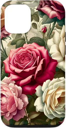 Vista 27 de Funda con diseño floral para iPhone 16 con diseño floral estilo victoriano