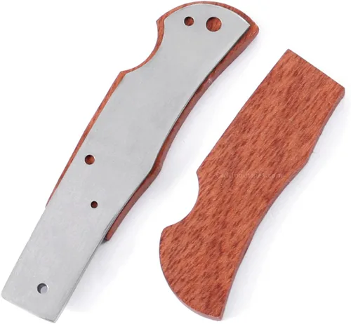 Vista 4 de EZSMITH Kit de fabricación de cuchillos – Bobcat Lockback – Serie de cuchillos plegables de bricolaje – (kit de piezas)