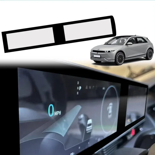 Vista 9 de BestEvMod para Ioniq5 LHD Panel de Malla Lateral de Pantalla Envolvente Negro Compatible con Hyundai Ioniq 5 2022 2023 2024 2025 Accesorios