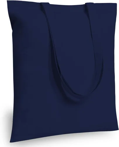 Vista 45 de TOPDesign Paquete de 10 bolsas de mano económicas de algodón de 11.8"x13", bolsas de tela ligeras y pequeñas reutilizables para compras de Beige