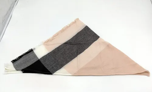 Vista 3 de Wander Agio - Bufanda envolvente con diseño a cuadros o triangular para mujer, cálida y larga, de punto, sensación de cachemira, chal