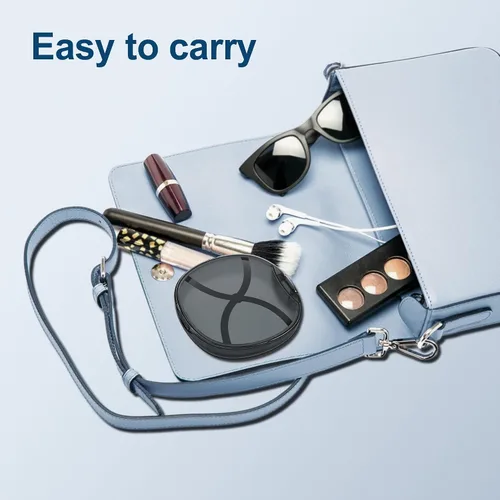 Vista 6 de Estuche de retención con orificios de ventilación, estuche protector bucal contenedor de almacenamiento dental (negro)
