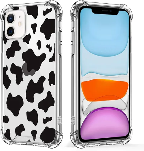 Vista 126 de KANGHAR Compatible con iPhone 17 Pro Case Spot Pattern - Negro Mancha rosada negra