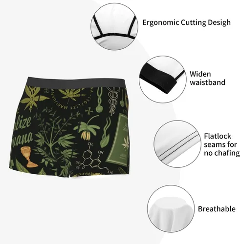 Vista 5 de DIRYALAI Mens Boxer Briefs Underwear Breathable Comfort Soft Breathable