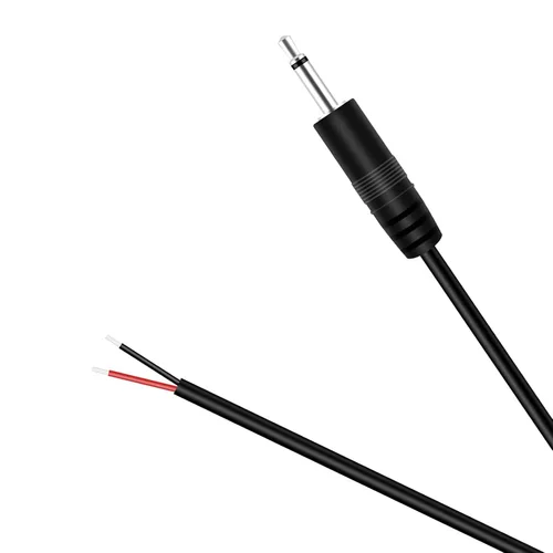 Vista 4 de Fancasee Cable de 0.138 in 1/8" a altavoz, paquete de 2 conectores TS mono de 0.138 in macho a cable desnudo, adaptador de conector de cable