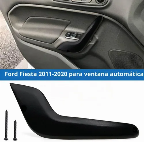 Vista 4 de D2BB-5420183-JA31 Manija Interior Compatible con Ford Fiesta 2011-2019 Compatible con Modelos con Ventanas Eléctricas Solo Lado del Conductor Negro