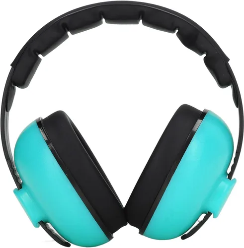 Vista 7 de Orejeras para bebé, reducción de ruido NRR 31dB para aviones, orejeras a prueba de sonido con cabeza suave, protección auditiva plegable para bebés
