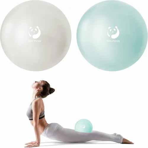 Vista 14 de Slim Panda Pelota de Pilates, Pelota de Ejercicio Pequeña de 9 Pulgadas, Mini Pelota de Yoga Antiestallido para Estabilidad, Entrenamiento, Barre