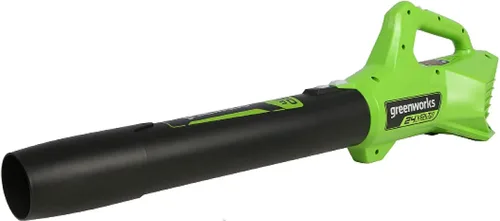 Vista 15 de Greenworks Soplador de hojas axial inalámbrico de 24 V (90 MPH / 320 CFM / más de 200 herramientas compatibles), batería de 2.0 Ah y cargador