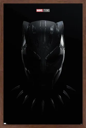 Vista 7 de Trends International Marvel Black Panther: Wakanda Forever - Póster de pared de una hoja, 14.725 x 22.375 pulgadas, versión enmarcada de madera