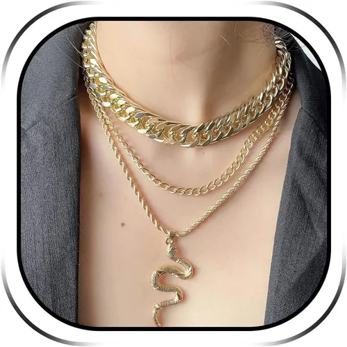 Vista 15 de Collar de pulsera de serpiente para mujer, pulsera de serpiente flexible, gargantilla de serpiente para fiesta de Hollween, accesorios de disfraces