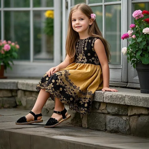 Vista 94 de THEE BRON Sandalias cómodas para niñas, zapatos para niños, sandalias rellenas
