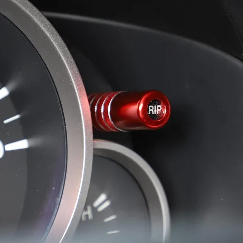 Vista 5 de Cubierta decorativa para barra de ajuste de tablero de instrumentos de aleación de aluminio para Mazda MX-5 RF Miata 2009-2015 (rojo)
