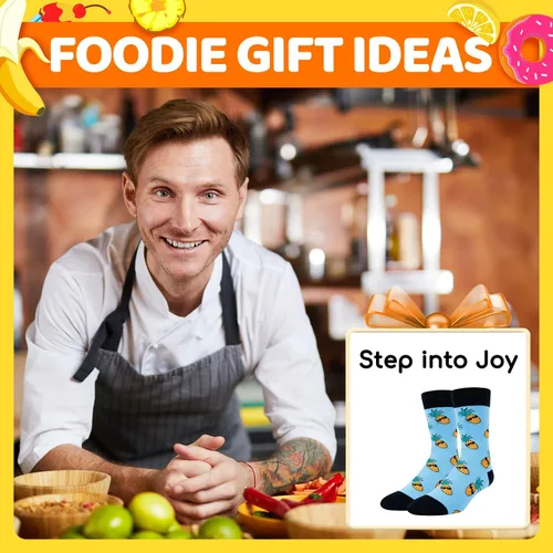 Vista 13 de Zmart Funny Gifts for Men - Pineapple Avocado Socks for Teens, Popcorn Sushi Sauce Socks