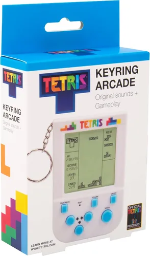 Vista 4 de Fizz Creations Juego de llaveros Tetris, 1931, blanco, estándar