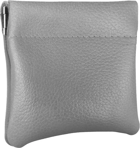 Vista 33 de Monedero clásico a presión, de cuero, para hombre de Nabobb, negro