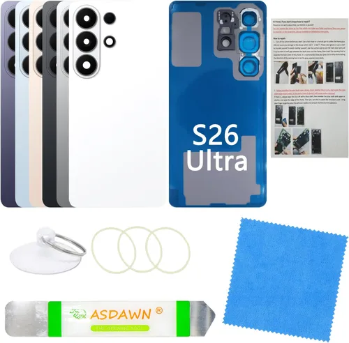 Vista 109 de Para Galaxy S9 Plus SM-G965 All Carriers Cubierta de repuesto de cristal Azul coral