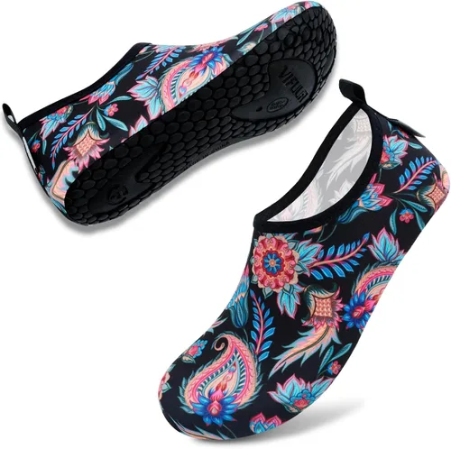 Vista 2 de Vifuur - Zapatos para deportes acuáticos, calcetines acuáticos, de secado rápido, para yoga, dan la sensación de andar descalzo, sin cordones