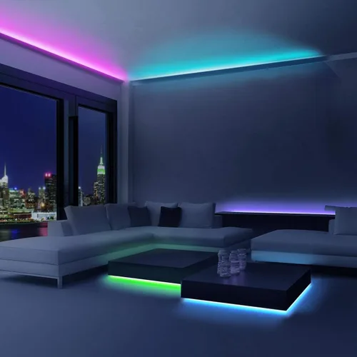 Vista 3 de Luz de cuerda de neón SMD LED RGB que cambia de color, 120 voltios, corte personalizado, 1.64 pies