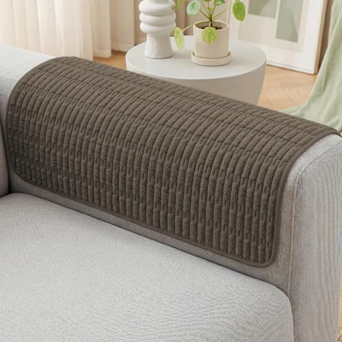 Vista 16 de Foxdecor Fundas para Brazos de Sofá Funda para Brazo de Sofá, Juego de Fundas para Brazos de Sillón de 2, Fundas Antideslizantes para Brazos