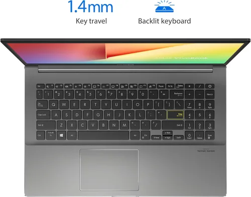Vista 4 de ASUS VivoBook S15 S533 - Portátil delgado y ligero, pantalla FHD de 15.6 pulgadas, CPU Intel Core i5-1135G7, 8 GB DDR4 RAM, 512 GB PCIe SSD, Wi-Fi