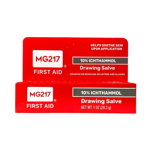 Vista 3 de MG217 Ungüento de Dibujo 10% de Ichthammol, Eliminar astillas, escamas, picaduras, espinas y tratar irritaciones menores de la piel - Fabricado