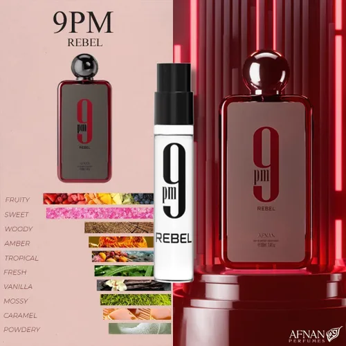 Vista 4 de Kit de Descubrimiento Afnan Serie 9, Set de Perfume en Miniatura de 5 Piezas - 5 Viales de 2 ml