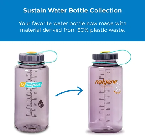 Vista 2 de Botella de agua Nalgene Tritan 32 oz boca ancha libre de BPA