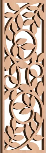 Vista 163 de 9 3/8"W x 24 3/8"H x 1/4"T Utica Decorativo Fretwork Madera Paneles de Pared, Abedul