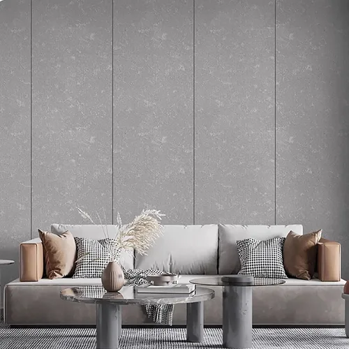 Vista 5 de Panel de pared grueso, papel tapiz impermeable de hilo textil para despegar y pegar, paneles de pared acolchados insonorizados, adecuado
