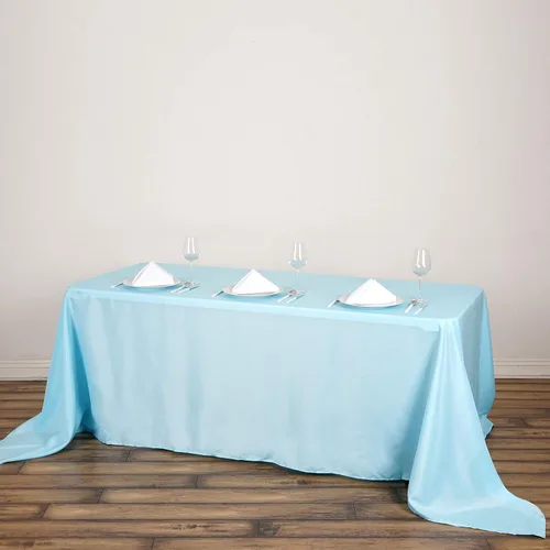 Vista 7 de Balsa Circle Mantel rectangular de poliéster de 90 x 132 pulgadas, color verde manzana, para bodas, fiestas, eventos, cocina, comedor
