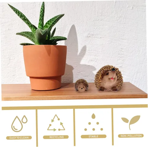 Vista 6 de GANAZONO 2 figuras en miniatura para decoración del hogar, adornos de escritorio para bonsái y juguete de niño y niña, lindas decoraciones